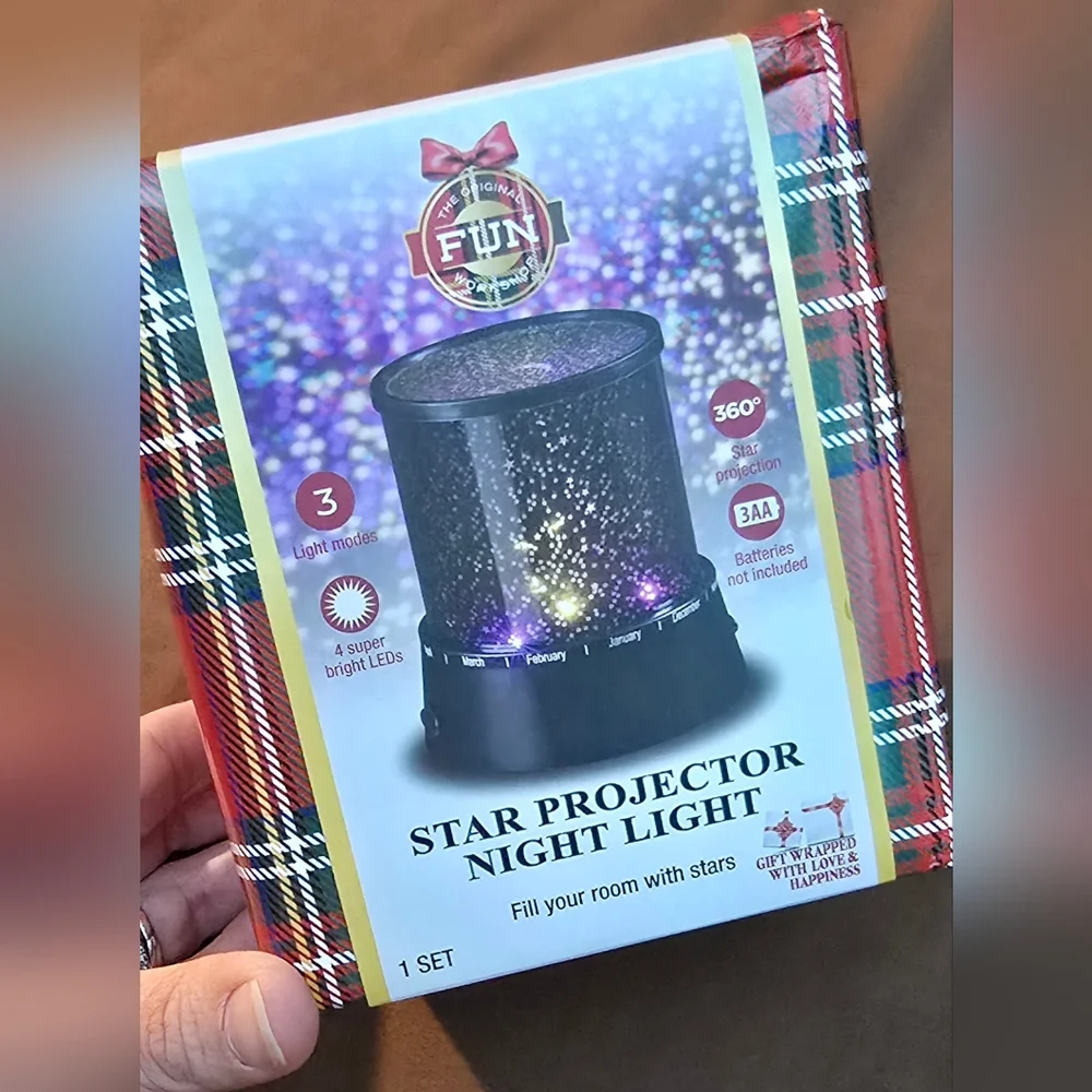 Star Projector Night Light with 3 Light Modes